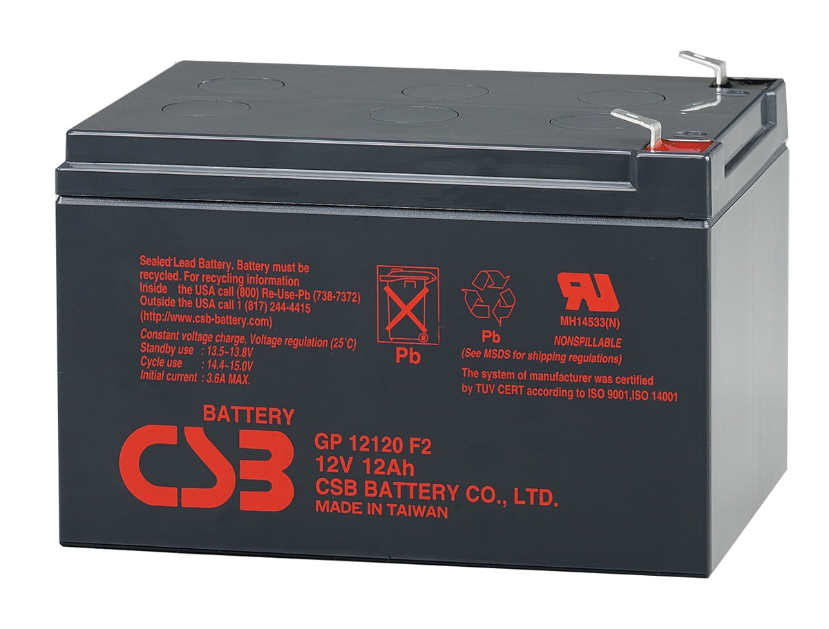 CSB GP Series - GP12120- 12V 12AH Battery GP12120 - UPS Solutions