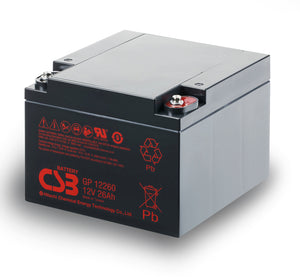 CSB GP Series - GP12260- 12V 26AH Battery GP12260