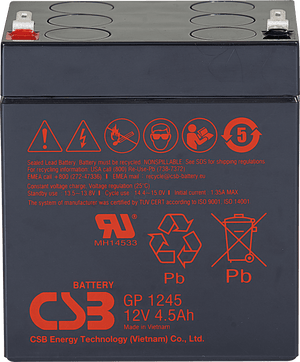 CSB GP Series - GP1245 - 12V 4.5AH Battery GP1245