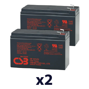 GP1272F2X2 12v 7.2Ah Sealed Lead Acid Battery (x2) GP1272F2X2