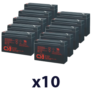 COMPAQ R3000H UPS Batteries - GP6120F2 (x10) GP6120F2X10-COMPAQ-R3000H