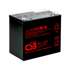 CSB GPL Long Life Series - GP12520 - 12V 52AH Battery GPL12520