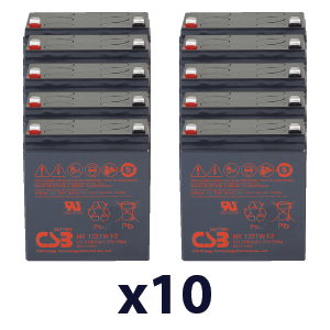 COMPAQ R5500XR UPS Batteries - HR1221W (x10) HR1221WF2X10-COMPAQ-R5500XR