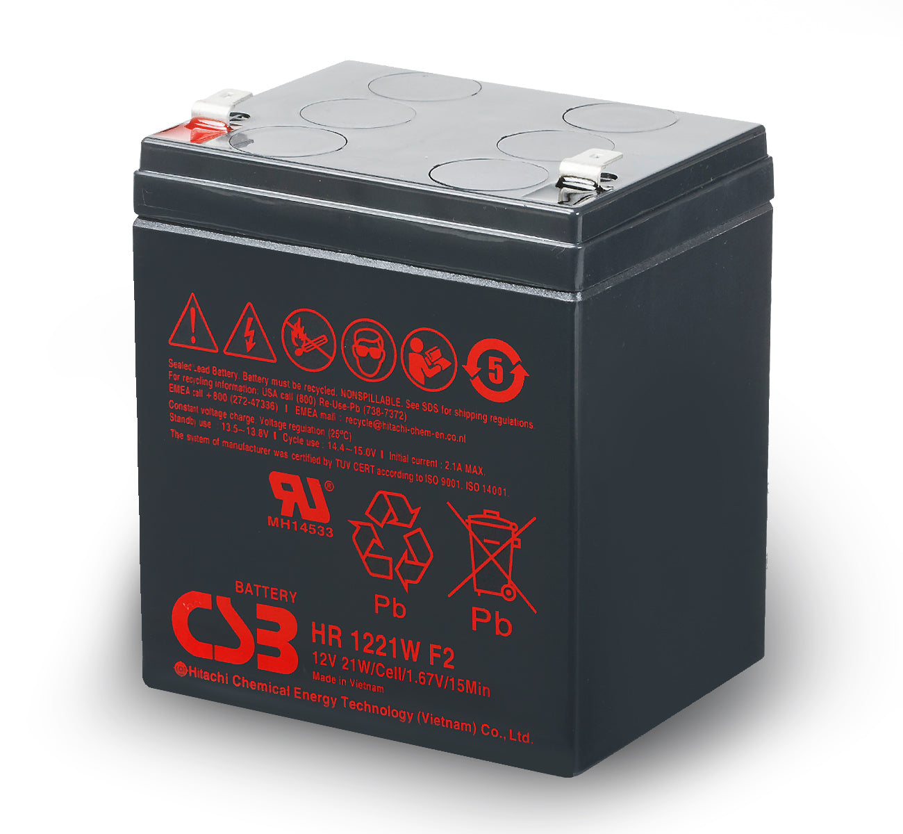 HR1221WF2 Battery, Pack of 2 HR1221WF2X2 - UPS Solutions