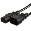 0.5M IEC-C13 to C14 Power Cable - Black K3759-005