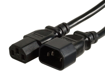 2.0M IEC-C13 TO C14 POWER CABLE - BLACK K3759