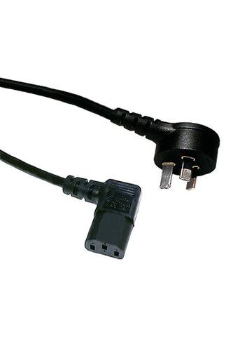 IEC-C13 R/A MAINS 2M BLK R/A C13