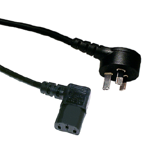 IEC-C13 R/A MAINS 2M BLK R/A C13