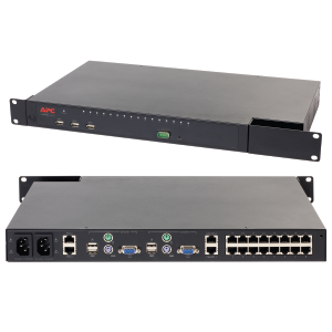 APC KVM 2G, Enterprise Analog, 2 Local Users, 16 ports with Virtual Media KVM0216A