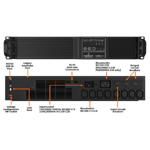 Emerson PSI XR - 2200VA/1980W Rack Tower UPS PS2200RT3-230XR